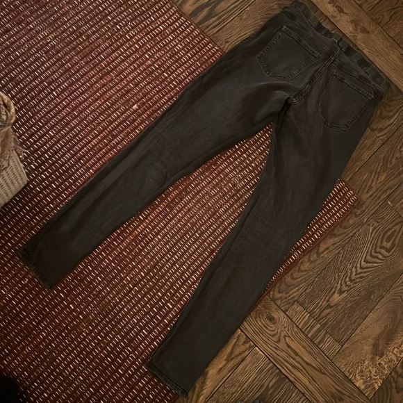 H&M Skinny Dark Grey Slight Fade Black Denim Jeans Jeggings - Picture 7 of 9